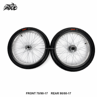 Kit de roues Supermoto CNC 17 pouces Surron LBX Talaria MX4 MX3 X3 avec pneus routiers 70/90-17 90/80-17 – Amélioration haute performance pour E-bike MX Dirt