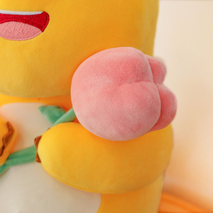 Ruunjoy mềm dễ thương nailong sữ<span class=keywords><strong>a</strong></span> Rồng đồ chơi sang trọng nhồi bông động vật khủng long với trái tim tăng hoa âu yếm plushie cho trẻ em Quà Tặng đồ chơi - Product Image 2