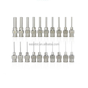 1/2 pulgadas 8G ~ 30G Metal dispensador adhesivo puntas dispensadoras pegamento Romo agujas dispensadoras Luer Lock aguja - Product Image 1