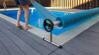 Elektrische Automatische PVC-Polycarbonat-Schwimmbadabdeckung für Sicherheit und als Poolzubehör