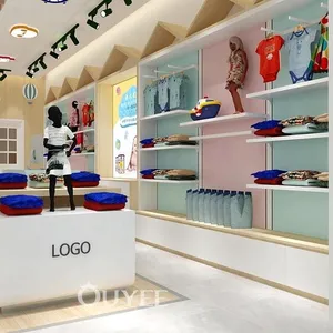 Enfants vêtements noms de magasin design d'intérieur avec éclairage bébé boutique design d'intérieur