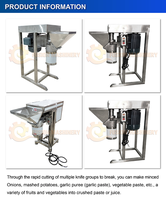 Machine industrielle pour la fabrication de sauce chili, machine commerciale pour la purée de légumes, machine à broyer le gingembre, l'ail et la pâte de chili