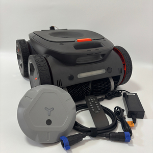 Robot nettoyeur de piscine sans fil entièrement automatique, batterie rechargeable, robot de nettoyage intelligent qui grimpe aux murs pour piscines, Black Whale - Product Image 6