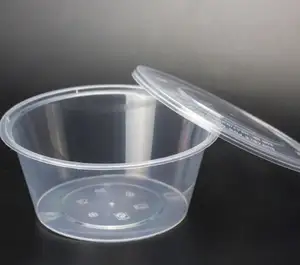 Recipientes de plástico à prova de vazamento, recipientes para sopa pp 16 oz 24 oz 32 oz com tampa deli recipientes