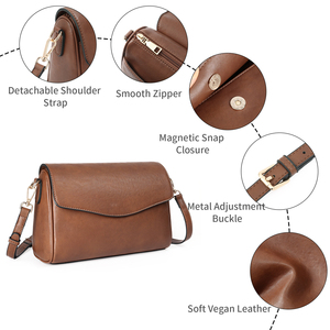 Sac à main haut de gamme pour femme style coréen 2026, décontracté et polyvalent, avec fermeture éclair, double poignée et doublure en polyester - Product Image 4