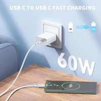 Cable de Carga PD de 60W, USB C a USB C, de 1M, 1.5M y 2M, Transferencia Rápida de Datos, Compatible con iPhone 15, iPhone 16 Pro Max