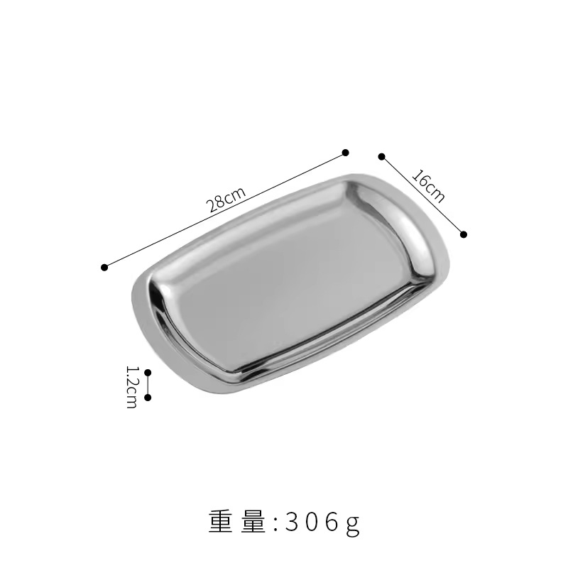 Silver glossy finish - 28cm