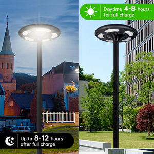 Ngoài trời 200W 300W tất cả trong một năng lượng mặt trời UFO vườn ánh sáng đường phố không thấm nước IP65 cảm biến con người cảm ứng pin Powered LED chiếu sáng - Product Image 5