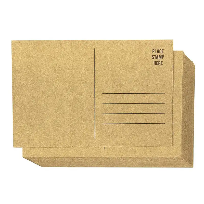 Marrone di Carta Kraft Cartolina In Bianco Pacchetto di Auto Mailer Mailing Lato Custom Cartolina di Stampa Della Stampante Spese di Spedizione Saver Cartoline D'epoca