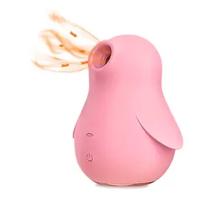 Jouets sexuels pour adultes, Mini pingouin mignon, haute fréquence, Masturbation féminine, mamelon clitoridien, succion, vibrateur, masseur, jouets de Masturbation