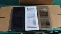 Grille d'aération HVAC rectangulaire moderne en fer, 4x10 pouces, réglable, avec double loquet à came et sortie de ventilation