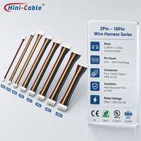 Câble de raccordement personnalisé JST XH 2.54mm PH 2.0mm 2-10 broches blanc en cuivre pur pour PCB, contrôleurs d'imprimantes 3D