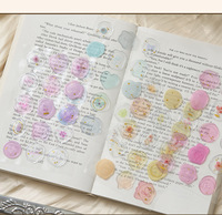 Autocollants holographiques de luxe en résine époxy, série Dream Harbour, style frais, pour journal, sceau de cire, décoration mignonne pour enveloppes, autocollants UV