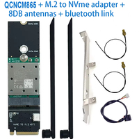 Module Combo Wi-Fi 7 QCNCM865 Wi-Fi 7 BT 5.3 jusqu'à 5,8 Gbps avec 4K QAM, Wi-Fi 7, Wi-Fi 6E, Wi-Fi 6 802.11ax