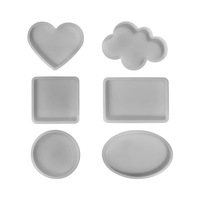 Moule en silicone pour résine époxy, petit moule pour sous-verres, moule DIY pour sous-verres et plateaux en résine époxy, moule artisanal pour décoration de tasses