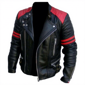 Veste de motard en toile imperméable et coupe-vent de qualité supérieure, fabriquée à la main, de la marque BS International, à col mandarin, pour l'hiver. - Product Image 1