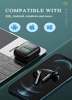 Auriculares Inalámbricos TWS S20 de la Mejor Calidad, con Bluetooth 5.0, Diseño de Cuero, LED Digital, Estéreo