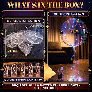 Wholesale Single PVC LED Light-Up <b>Balloons</b> for <b>Party</b> Wedding Christmas & Halloween Decorations-Gift Toy - Product Image 5