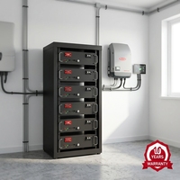 Sistem Baterai LiFePO4 LongKun 51.2V 48V 300Ah 600Ah 15kWh 30kWh Sistem Penyimpanan Energi Surya Rak Server untuk Rumah