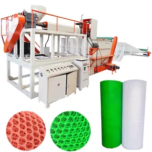 Plastic plain flat netting mesh making machine PE net production line for poultry breeding