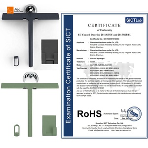 Raschietto <span class=keywords><strong>doccia</strong></span> in silicone nero di successo con gancio in silicone / supporti magnetici 3M / supporto in metallo - Product Image 6