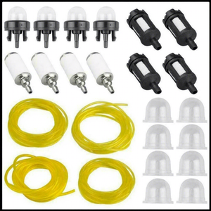 HZPJ - Línea de Combustible para Carburador Amarilla de 2.5mm X5mm y 3mm X5mm, 0.6m con Filtro de Combustible y Bombilla de Succión - Product Image 1