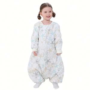 High Quality <b>Wearable</b> Baby <b>Blanket</b> Toddler Sleep Sack Organic Cotton Cute Animal Zipper Breathable Long Sleeve Sleeping Bag - Product Image 4