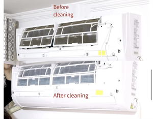 1-1.5HP <strong>AC</strong> Coil <strong>Cleaner</strong> <strong>Kit</strong> Waterproof Split Air Conditioning Cleaning Cover Bag with Drain Outlet Copper HVAC Fitting - Product Image 2