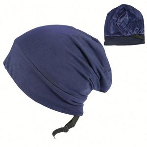 Bonnets en satin style Europe-Amérique, personnalisables avec logo, ajustables, élastiques, bonnets de créateur - Product Image 6