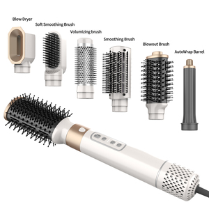 MK-327B Professional Hot Air Brush 5 in 1 High <strong>Heat</strong> Straightener <strong>Curler</strong> Pressing Electric Hot Comb Electric <strong>Hair</strong> Straightener - Product Image 4