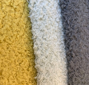 <span class=keywords><strong>Chaqueta</strong></span> de tela polar de terciopelo polar de imitación reciclada de fábrica, tejido estampado sólido de doble capa unido para mascotas, zapatos, tela de sofá - Product Image 5