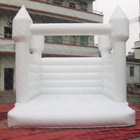 Château gonflable blanc pour mariage, château gonflable commercial blanc pour location de fête de mariage