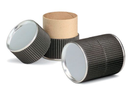 Emballage personnalisé en tube de papier kraft écologique de qualité alimentaire pour thé, café, poudre de grains de café avec doublure