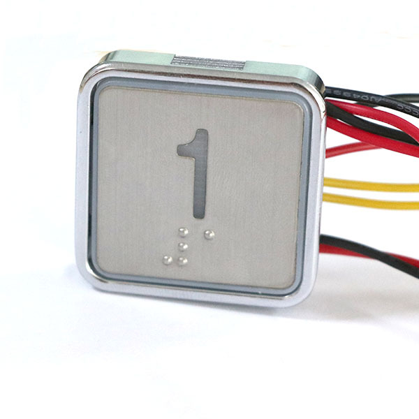 Square Cutout Dimension 32.5mm Button Elevator Induction Button Low Price Elevator Touchless Button