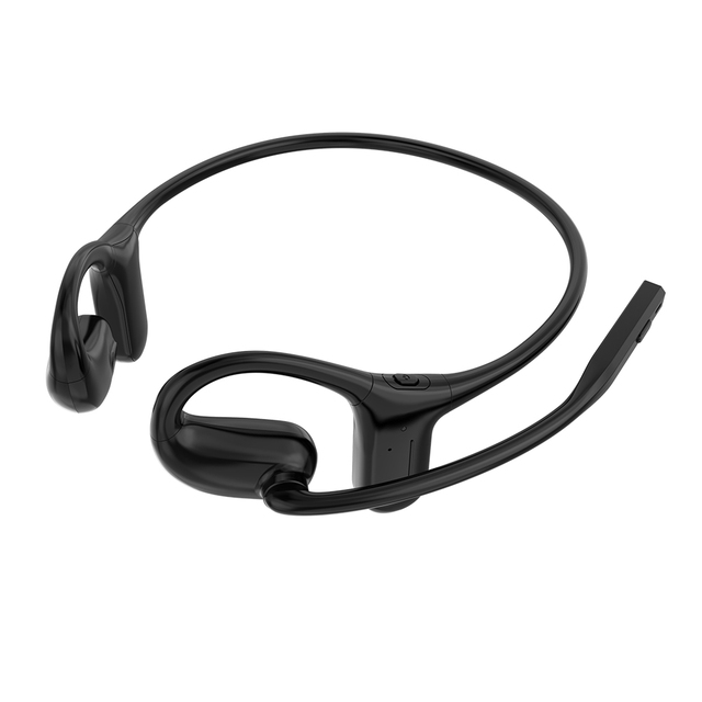 Open Ear Headphones with Mic and AI Noise Canceling Microphone Comfort Headphones Office Work Call Meeting Driving Sports