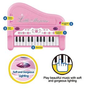 Jouet <span class=keywords><strong>piano</strong></span> électrique Jacko Toys avec 25 touches, lumière, microphone, <span class=keywords><strong>chant</strong></span>, <span class=keywords><strong>piano</strong></span> pour enfants, vente chaude, clavier de <span class=keywords><strong>piano</strong></span> électrique - Product Image 3