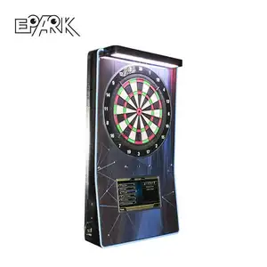 Coin Operated Mini Wall Mounted Electronic Dart Game Machine Automatic Scoring For Sport