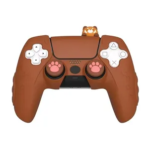 Funda Protectora de Silicona para Controlador de PS5, Adhesivo Protector Suave Antideslizante para <span class=keywords><strong>Sony</strong></span> <span class=keywords><strong>Dualsense</strong></span> <span class=keywords><strong>5</strong></span>, Accesorios de Cubierta - Product Image 1