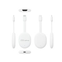 Boîtier TV XS97 GTV Q Android 12, dongle TV 4K HDR 60fps 2Go/16Go WiFi6 BT5.0 IPTV Miracast Airplay avec télécommande vocale