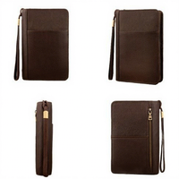 Nouvel étui à cigares multifonctionnel en cuir Crazy Horse vintage pour homme, capacité de 5 cigares, compact, style bracelet, pour les voyages