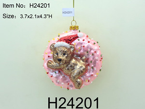 เครื่องประดับตกแต่งคริสต์มาสรูปเอลฟ์และหนูทำจากแก้วขายส่ง - Product Image 5