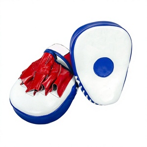 RC Fitness Wear Custom Logo Boxing Focus Mitts Durable PU Leather Training Punch Pads Model RC-FW-FP-0067 for Coaches - Product Image 1