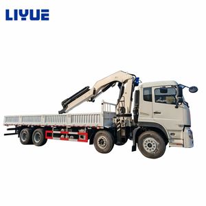 新型設計 マニピュレーター 12トン 油圧式折りたたみブームクレーン 建設用トラック搭載 - Product Image 2