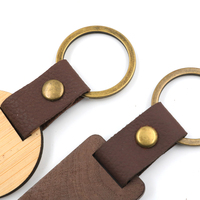 Prêt à expédier porte-clés de bricolage personnalisé vierge en bois pour la gravure porte-clés de barre de bois blanc pour la gravure