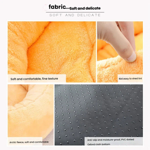 Cama Redonda de Flanela para Animais de Estimação, Colchão Universal para Quatro Estações para Cães e Gatos - Product Image 4