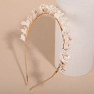 Opale cristal mariage princesse diadème Design Floral casque pour femmes élégant mariée bandeau pour <span class=keywords><strong>Communion</strong></span> nuptiale douche fête - Product Image 6