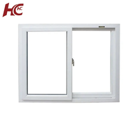 Fenêtres coulissantes horizontales en PVC de style moderne pour bureaux, à faible entretien, insonorisées, en UPVC/vinyle, pour usage hôtelier - Vente directe usine