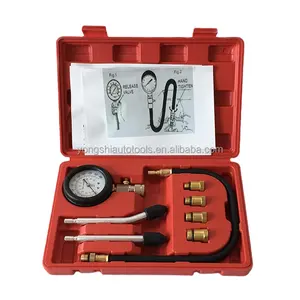 Outils pour véhicules Kit de testeur de compression de cylindre de moteur Outil de jauge de pression Testeur de pression d'huile moteur