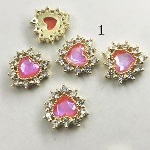 Paso Sico - Dijes <span class=keywords><strong>de</strong></span> <span class=keywords><strong>Uñas</strong></span> 3D con Forma <span class=keywords><strong>de</strong></span> Corazón <span class=keywords><strong>de</strong></span> Circonita Cristalina <span class=keywords><strong>de</strong></span> la Serie MI, Superbrillantes, <span class=keywords><strong>de</strong></span> Alta Calidad, Coloridos, <span class=keywords><strong>de</strong></span> 12 mm, para Decoración <span class=keywords><strong>de</strong></span> <span class=keywords><strong>Uñas</strong></span> Postizas - Product Image 4