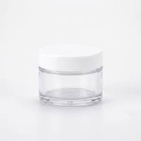 Conteneur alimentaire rond en PET, bouteilles de stockage en plastique à large ouverture pour bonbons, fleurs séchées, avec bouchon à vis